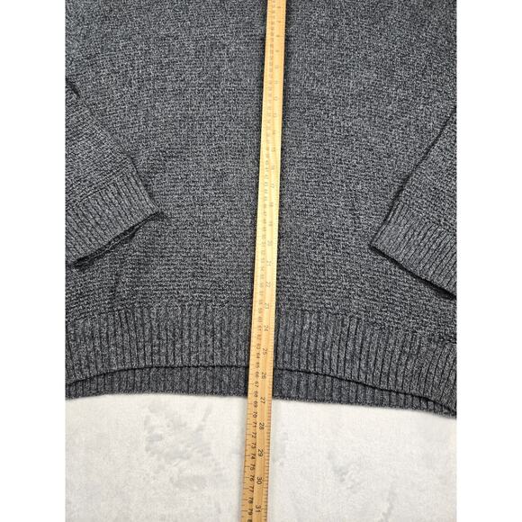 Woolrich Charcoal Overland 7124 Cotton Blend Waffleknit Sweater Men Sz XL Gray - Picture 5 of 7